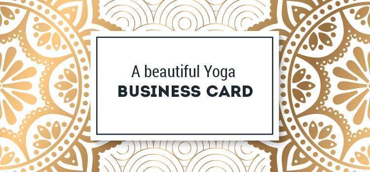 yoga business cards creative
