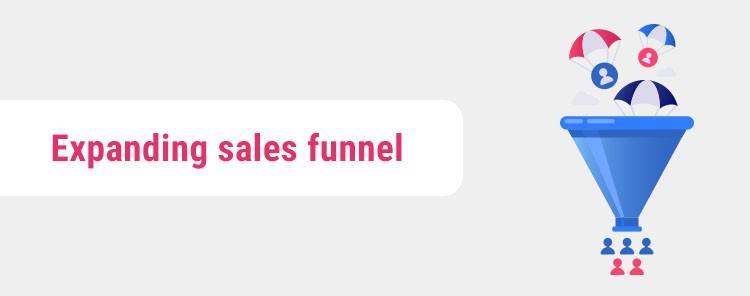 Expanding sales funnel